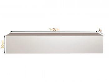 Maße TV-Lowboard Galizia 140cm Kaschmir Matt, 140×30×40 cm