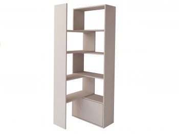 Regal Diadema in Kaschmir Matt seitlich fotografiert, offene Fächer und Klappe.