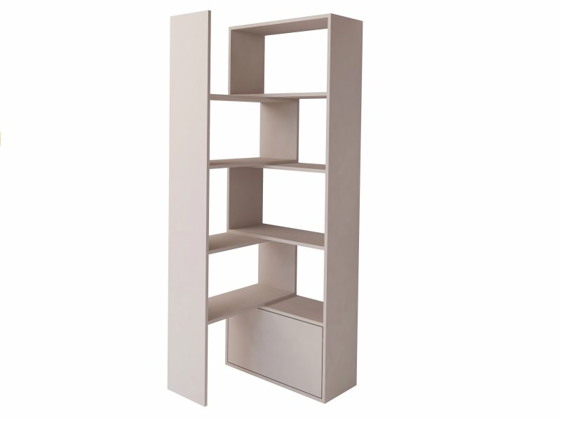 Regal Diadema in Kaschmir Matt seitlich fotografiert, offene Fächer und Klappe.