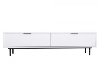 TV-Lowboard Cala Weiß Matt 180cm, Studioaufnahme frontal