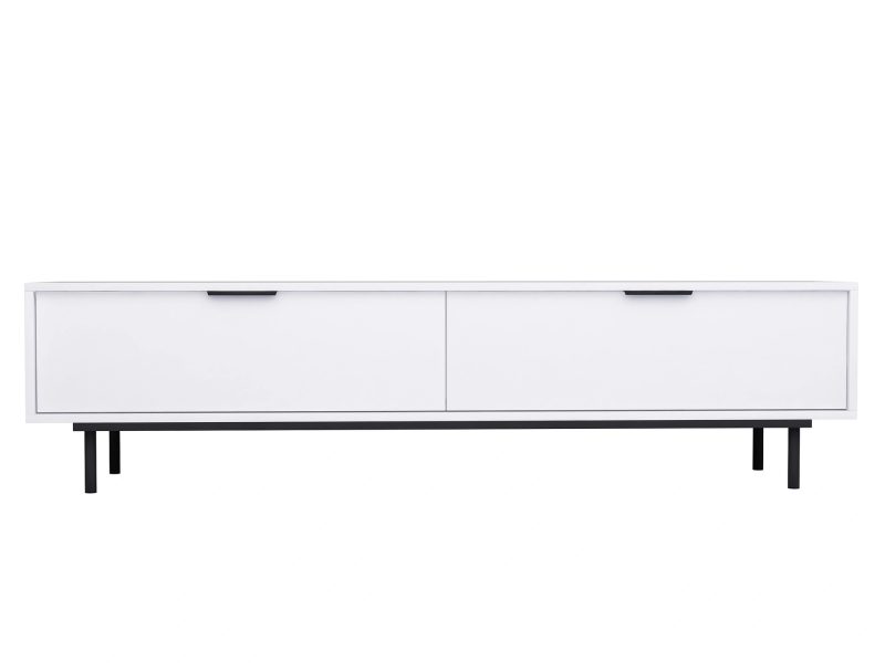 TV-Lowboard Cala Weiß Matt 180cm, Studioaufnahme frontal