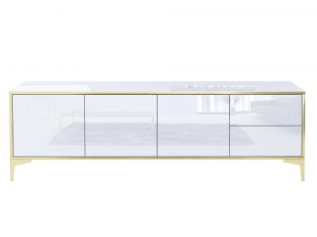 Produktansicht des TV-Lowboards Monako 180cm auf weißem Hintergrund, frontal fotografiert