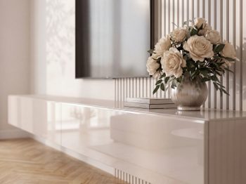 TV-Lowboard Galizia 280cm Kaschmir Hochglanz Hängend