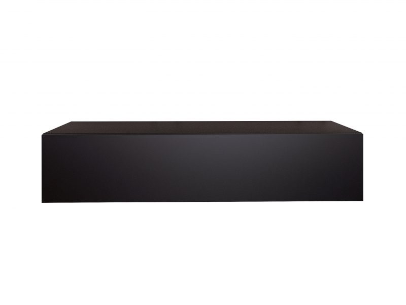 TV-Lowboard Galizia 120cm Schwarz Matt hängend mit Klappe