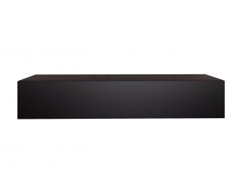TV-Lowboard Galizia 140cm Schwarz Matt hängend mit Klappe