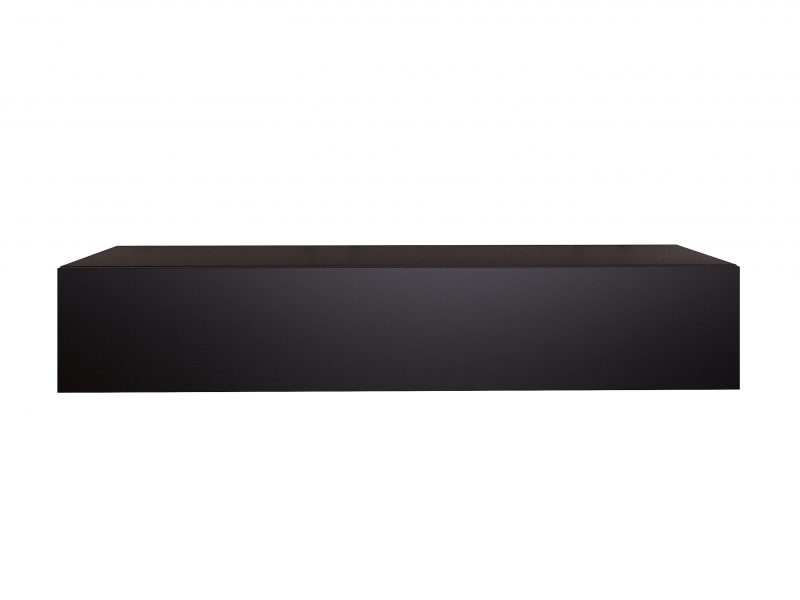 TV-Lowboard Galizia 140cm Schwarz Matt hängend mit Klappe