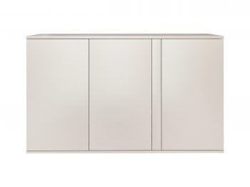 Kommode Galizia 128cm Kaschmir Matt hängend mit drei Türen