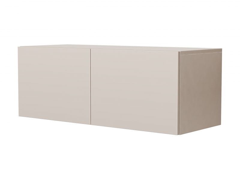 TV-Lowboard Sanremo 100cm Kaschmir Matt hängend mit zwei Türen