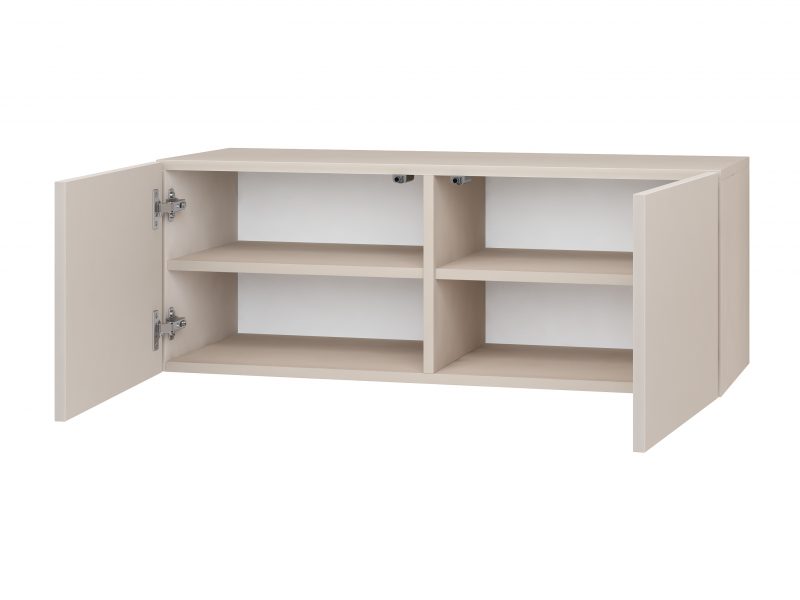 TV-Lowboard Sanremo 100cm Kaschmir Matt hängend mit zwei Türen