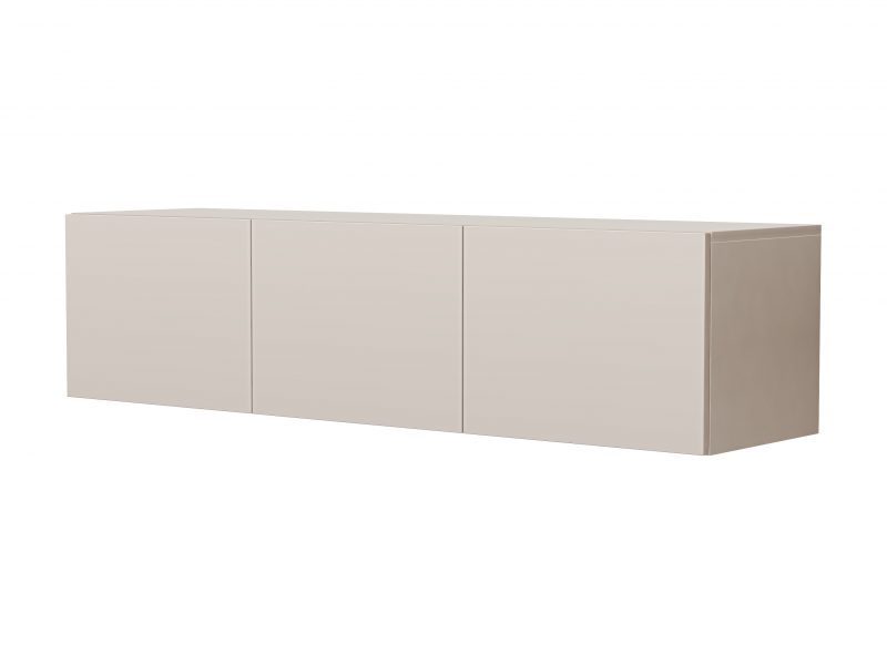 TV-Lowboard Sanremo 150cm Kaschmir Matt hängend mit drei Türen