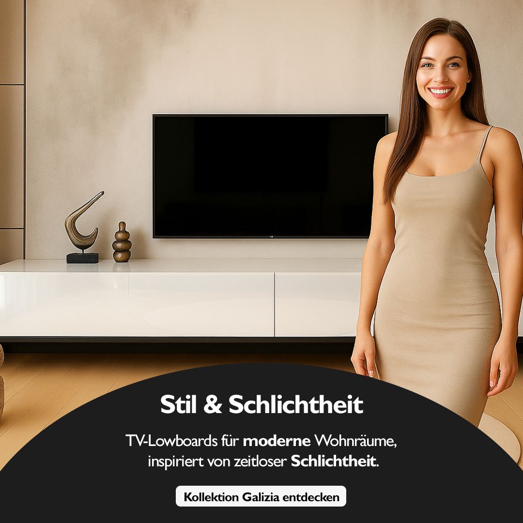 TV-Lowboards für moderne Wohnräume,  inspiriert von zeitloser Schlichtheit.